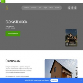 Скриншот главной страницы сайта ecosystemdom.ru
