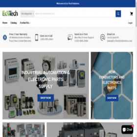 Скриншот главной страницы сайта ecotechsolutionsinc.com