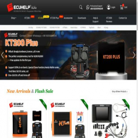 Скриншот главной страницы сайта ecuhelpshop.com
