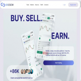 Скриншот главной страницы сайта edcscw.com
