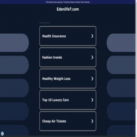 Скриншот главной страницы сайта edenlife7.com