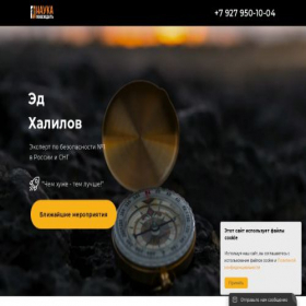Скриншот главной страницы сайта edhalilov.ru