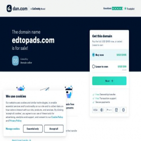 Скриншот главной страницы сайта edtopads.com
