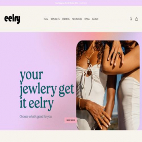 Скриншот главной страницы сайта eelry.co