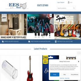 Скриншот главной страницы сайта eesmusic.co.uk