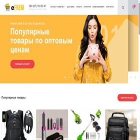 Скриншот главной страницы сайта efrem.com.ua