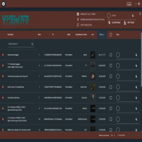 Скриншот главной страницы сайта eft-items.ru