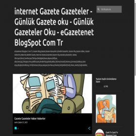 Скриншот главной страницы сайта egazetenet.blogspot.com