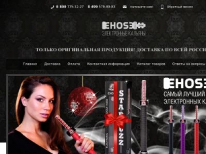 Скриншот главной страницы сайта ehose-store.com