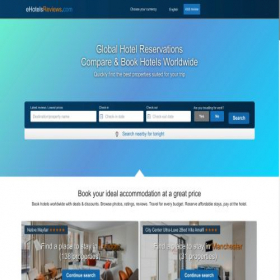 Скриншот главной страницы сайта ehotelsreviews.com