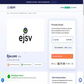 Скриншот главной страницы сайта ejsv.com