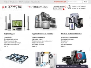 Скриншот главной страницы сайта ekb.elecity.ru