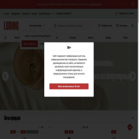 Скриншот главной страницы сайта ekb.luding.ru