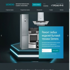 Скриншот главной страницы сайта ekb.siemens-service.ru.com
