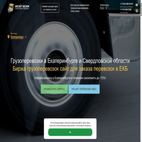Скриншот главной страницы сайта ekb.vezetvsem.ru