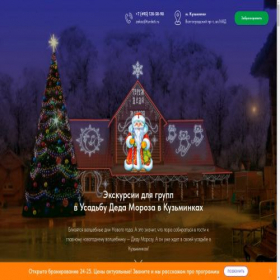 Скриншот главной страницы сайта ekskursii.pro