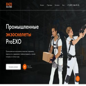 Скриншот главной страницы сайта ekzosol.ru