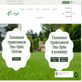 Скриншот главной страницы сайта el-erba.com
