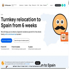 Скриншот главной страницы сайта el-relocator.com