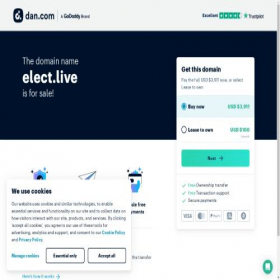 Скриншот главной страницы сайта elect.live