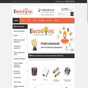 Скриншот главной страницы сайта electro-nic.ru