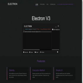 Скриншот главной страницы сайта electronv3.net