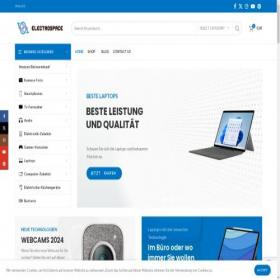 Скриншот главной страницы сайта electrospace.online