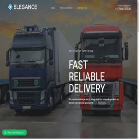 Скриншот главной страницы сайта eleganceecargolog.com