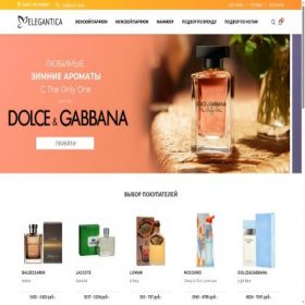 Скриншот главной страницы сайта elegantica.ru