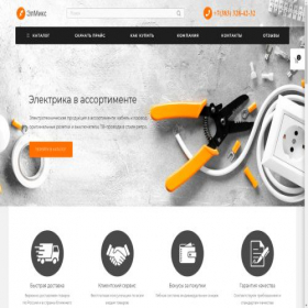 Скриншот главной страницы сайта elektrika-ok.ru
