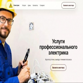 Скриншот главной страницы сайта elektrikelektrik.ru