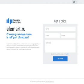 Скриншот главной страницы сайта elemart.ru