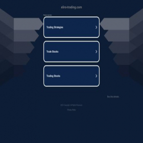 Скриншот главной страницы сайта eliro-trading.com