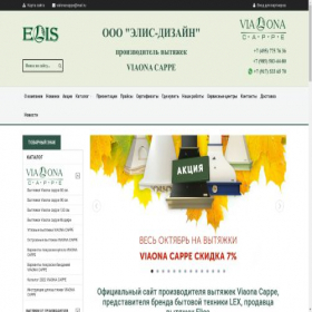 Скриншот главной страницы сайта elisbt.ru