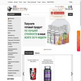 Скриншот главной страницы сайта elista.body-pit.ru