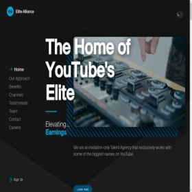 Скриншот главной страницы сайта elitealliance.net