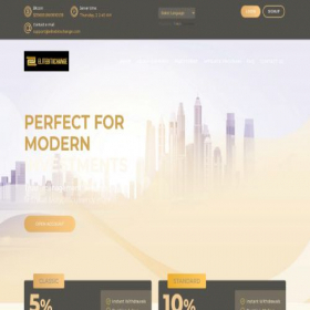 Скриншот главной страницы сайта elitebitxchange.com