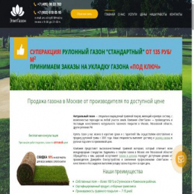 Скриншот главной страницы сайта elitegazon.ru
