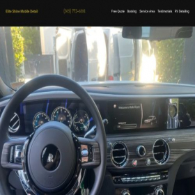 Скриншот главной страницы сайта eliteshinemobiledetail.com
