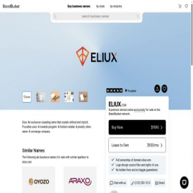 Скриншот главной страницы сайта eliux.com
