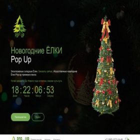 Скриншот главной страницы сайта elki-pop.ru