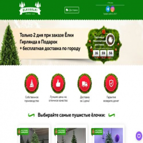 Скриншот главной страницы сайта elochka-s-igolochki.ru
