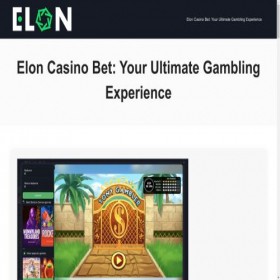 Скриншот главной страницы сайта eloncasinoclub.com