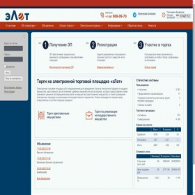 Скриншот главной страницы сайта elotmarket.ru