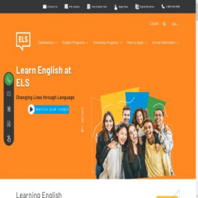 Скриншот главной страницы сайта els.com