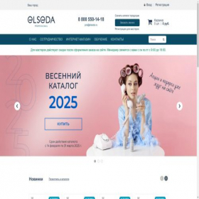 Скриншот главной страницы сайта elseda.ru