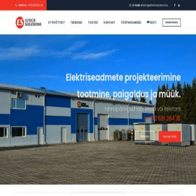 Скриншот главной страницы сайта eltechsolutions.eu