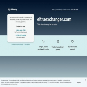 Скриншот главной страницы сайта eltraexchanger.com