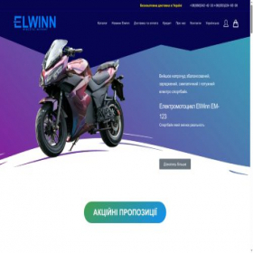 Скриншот главной страницы сайта elwinn.com.ua