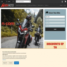 Скриншот главной страницы сайта em-moto.com